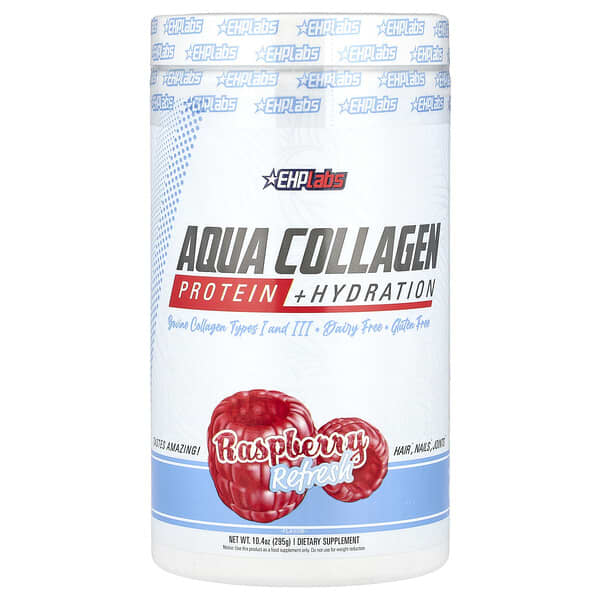 Aqua Collagen, Protein + Hydration, Raspberry Refresh, 10.4 oz (295 g)