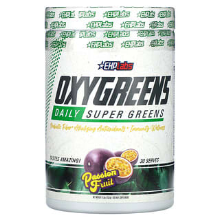 EHPlabs‏, OxyGreens‏, Daily Super Greens, פסיפלורה, 252 גרם (8.9 אונקיות)