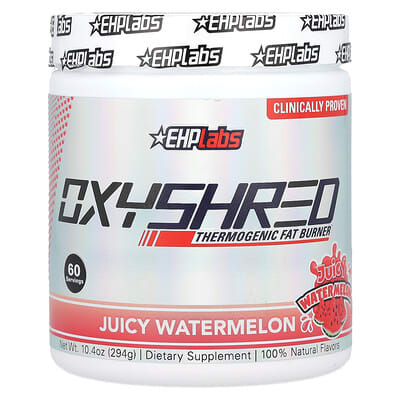 EHPlabs, Oxyshred, Thermogenic Fat Burner, Juicy Watermelon Flavor, 10.4 oz (294 g)