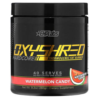 EHPlabs, OxyShred Hardcore, Thermogenic Fat Burner, Watermelon Candy, 9.2 oz (260 g)