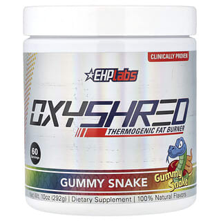 EHPlabs, OxyShred, thermogene vetverbrander, gummy slang, 10 oz (292 g)