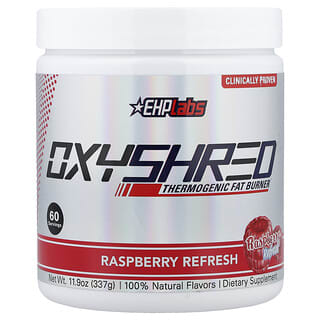 EHPlabs, OxyShred, Suplemento termogénico para quemar grasas, Frescura de frambuesa, 318 g (11,2 oz)
