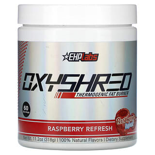 EHPlabs, Oxyshred, термогенное средство для сжигания жира, малиновое освежение, 318 г (11,2 унции)