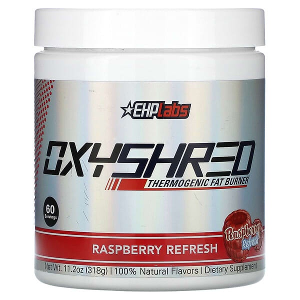 EHPlabs, Oxyshred，生熱燃脂劑，清新樹莓味，11.2 盎司（318 克）