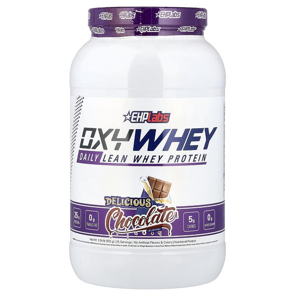 EHPlabs, OxyWhey, 일일 저지방 단백질, 맛있는 초콜릿, 925g(2.04lb)