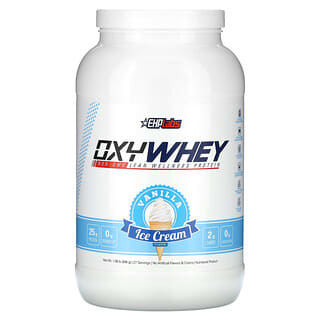 EHPlabs, OxyWhey, Proteína magra para el bienestar, Helado de vainilla, 896 g (1,98 lb)