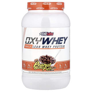EHPlabs, OxyWhey, сухой протеин для хорошего самочувствия, колечки с арахисовым маслом, 983 г (2,16 фунта)
