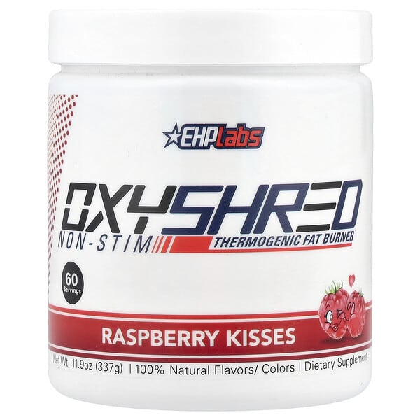OxyShred Non-Stim, Thermogenic Fat Burner, Raspberry Kisses, 11.9 oz (337 g)