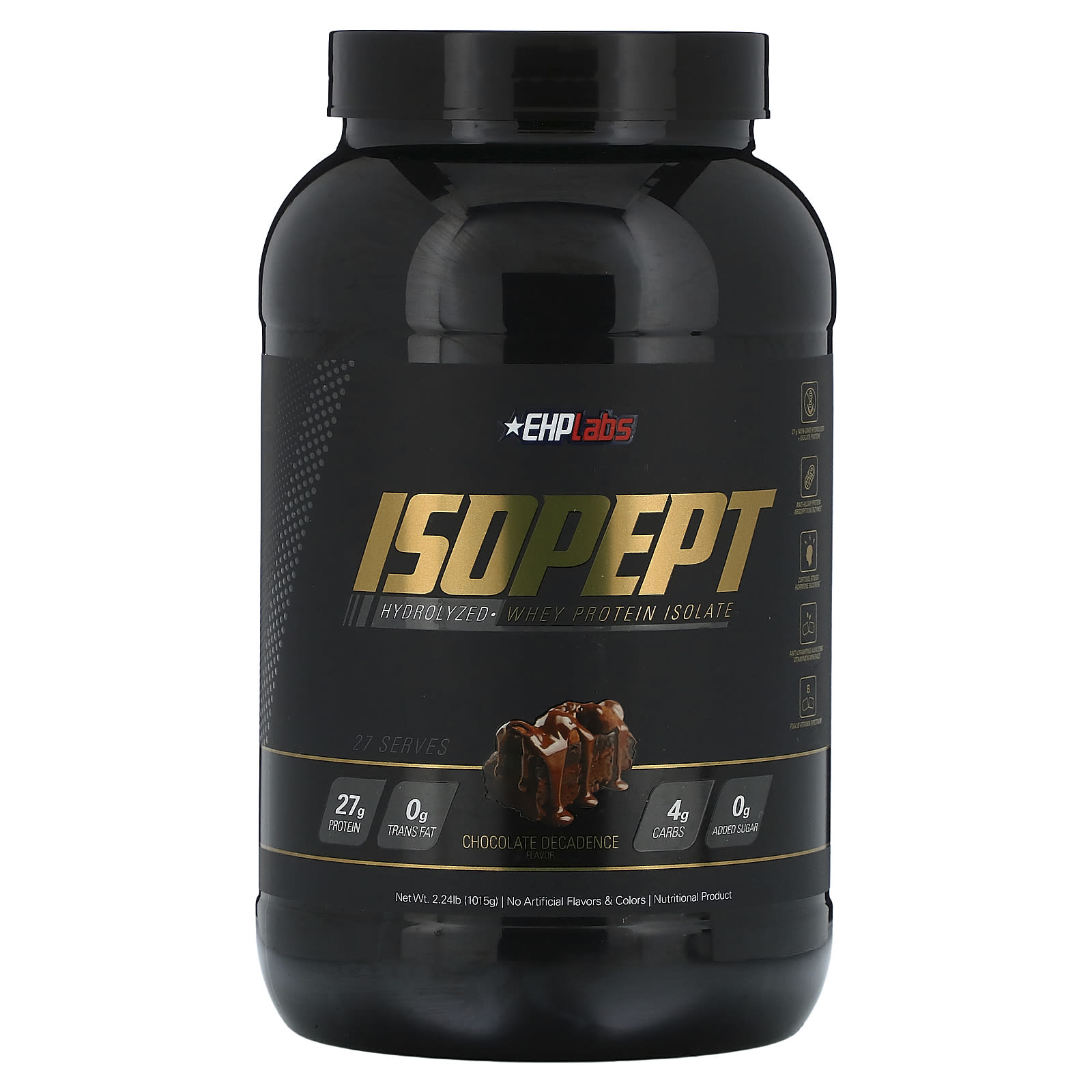 EHPlabs, IsoPept, Hydrolyzed Whey Protein Isolate, Chocolate Decadence ...