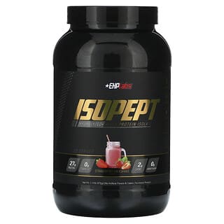 EHPlabs, IsoPept, Isolat de protéines de lactosérum hydrolysé, Milk-shake à la fraise, 972 g
