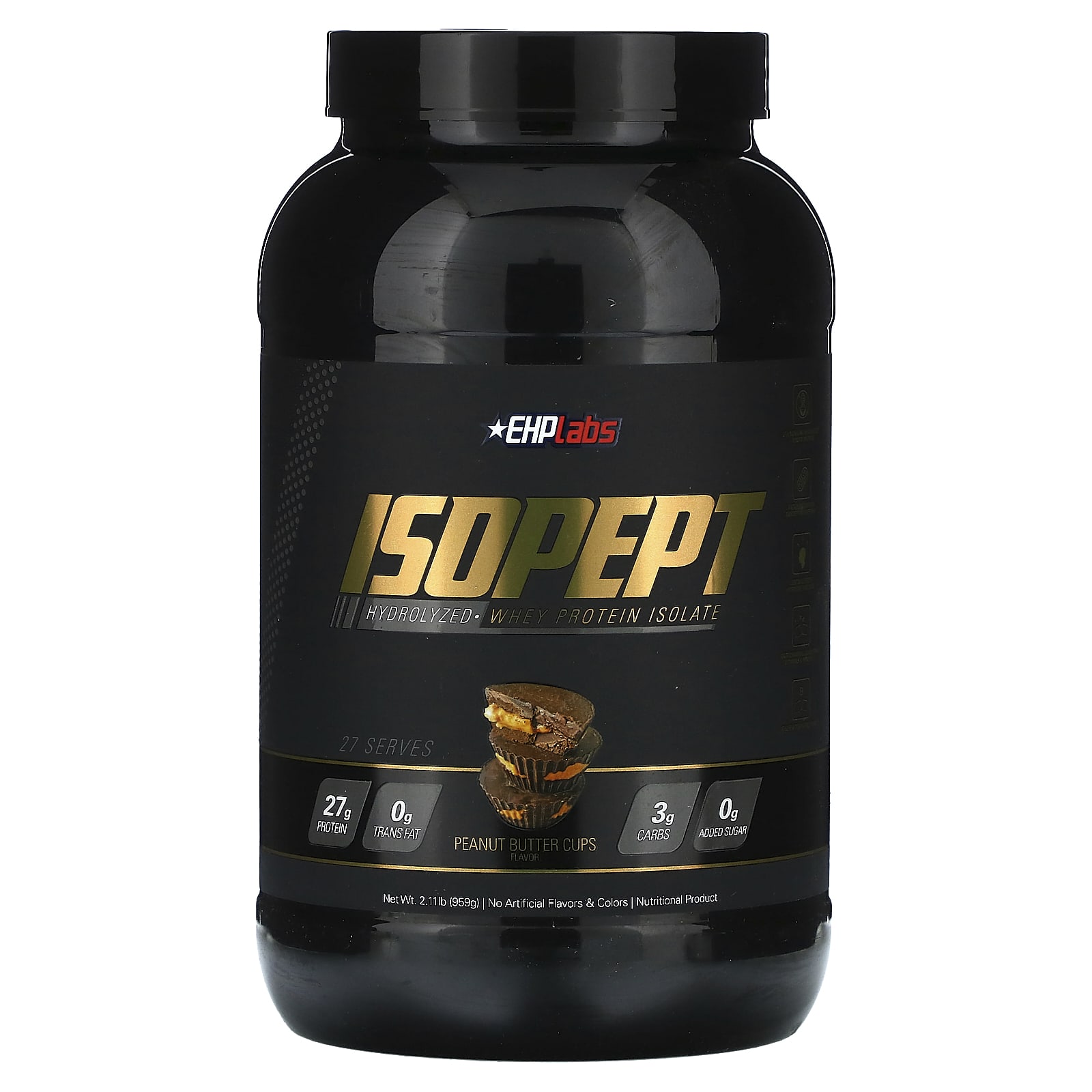 EHPlabs, IsoPept, Hydrolyzed Whey Protein Isolate, Peanut Butter Cups