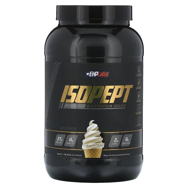 EHPlabs, IsoPept, Hydrolyzed Whey Protein Isolate, Vanilla Ice Cream