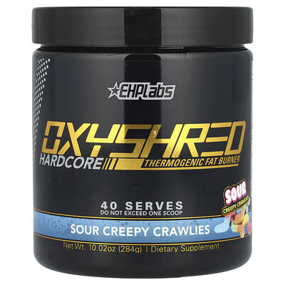 EHPlabs, OxyShred Hardcore, Thermic Fat Burner, Sour Crawler, 10.02 oz (284 g)