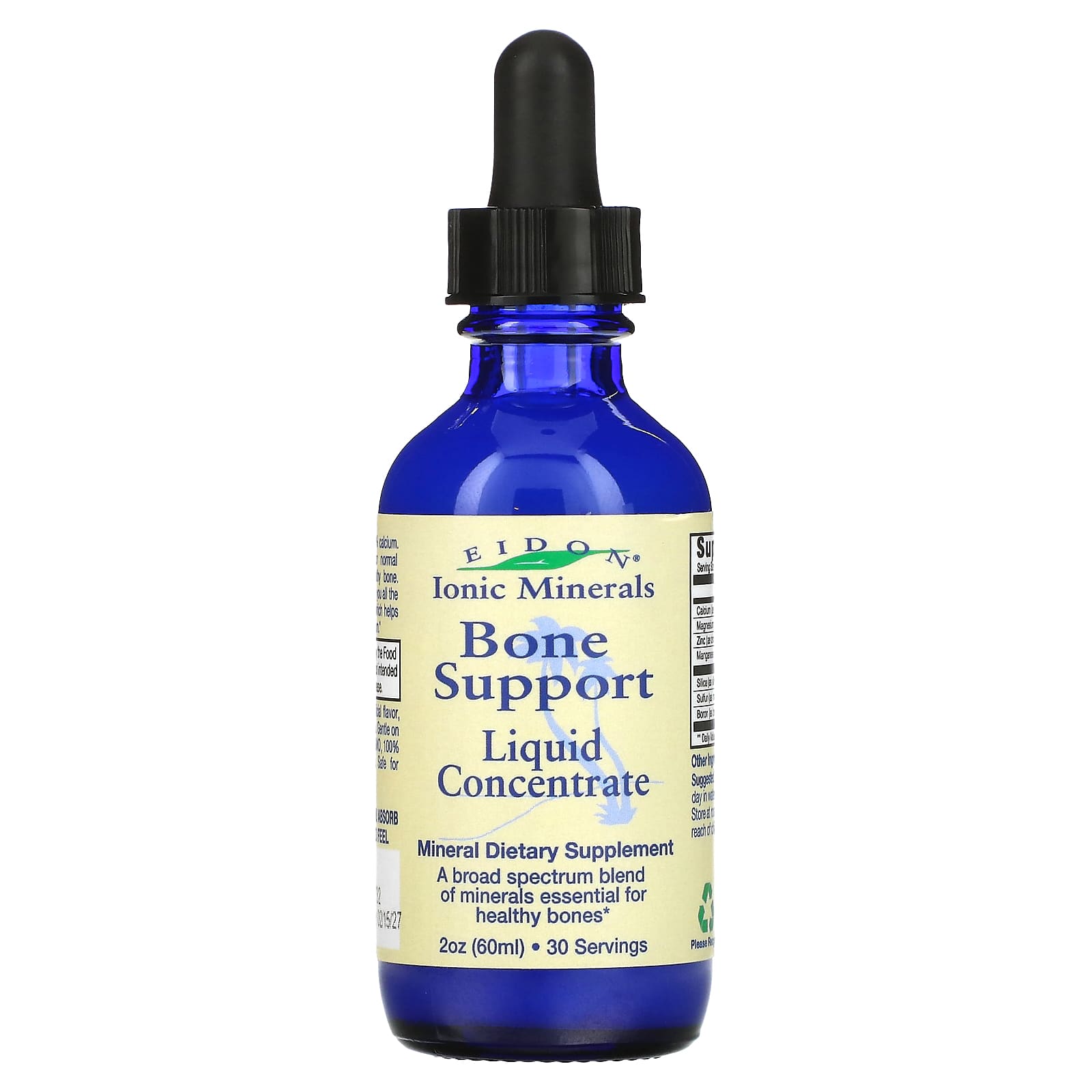 Ionic Minerals, Bone Support, Liquid Concentrate, 2 oz (60 ml)