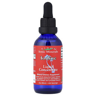 Eidon Ionic Minerals, Ionic Minerals, Iodine, Liquid Concentrate, 2 oz (60 ml) (226 mcg per Serving)