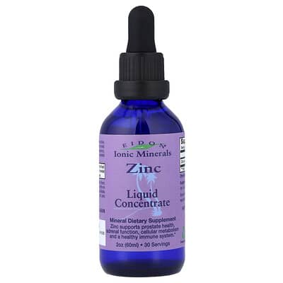 Eidon Ionic Minerals, Mineral Ionic, Zinc, Concentrate, 2 fl oz (60 ml)