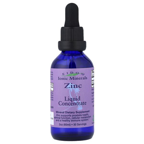 Ionic Minerals, Zinc, Liquid Concentrate, 2 oz (60 ml)