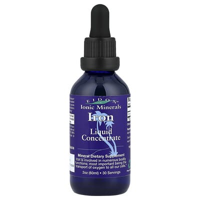 Eidon Ionic Minerals, Iron, Liquid Concentrate, 2 oz (60 ml)