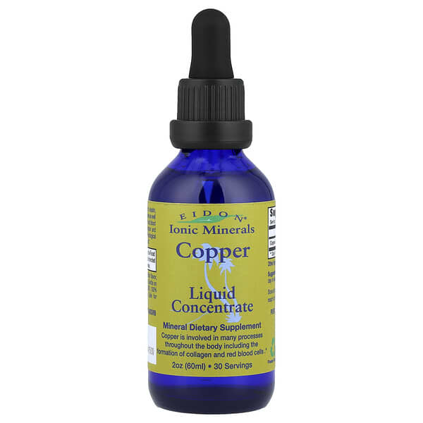 Eidon Ionic Minerals Copper, Liquid Concentrate, 2 oz (60 ml)