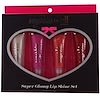 Sugarkiss, Super Glossy Lip Shine Set, 4 Glosses, 0.35 oz (10 g) Each