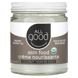 All Good Products, Skin Food, Bio-Kokosnussöl, 212,6 g (7,5 fl. oz.)