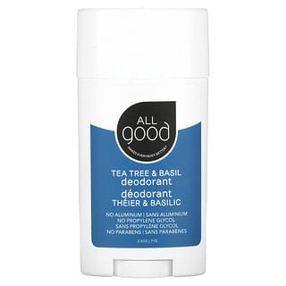 All Good Products, Deodorant, Tea Tree & Basil, 2.5 oz (71 g)