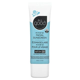 All Good Products, Mineral Facial Sunscreen, LSF 30, 50 ml (1,7 fl. oz.)