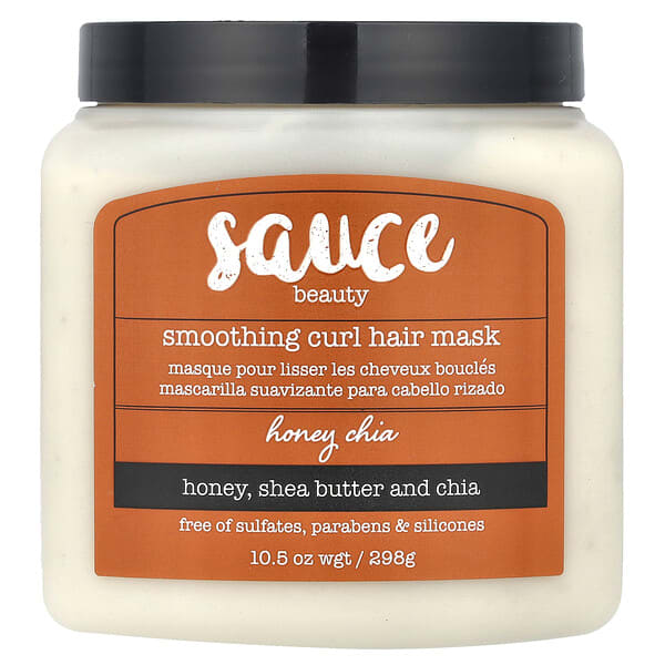 Sauce Beauty, 스무딩 컬 헤어 마스크, 허니 치아, 298g(10.5oz)