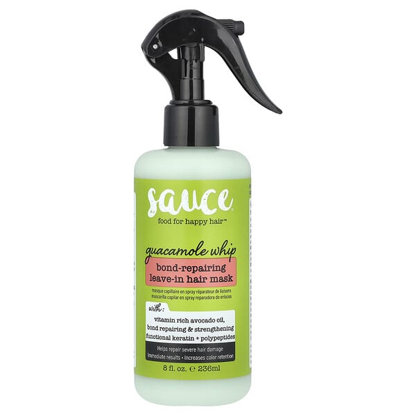 Sauce Beauty, 본드 리페어링 리브-인 헤어 마스크, 구카몰리 휩, 236ml(8fl oz)