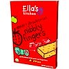 Nibbly Fingers, Apples + Strawberries, 5 Bars, 4.4 oz (125 g)