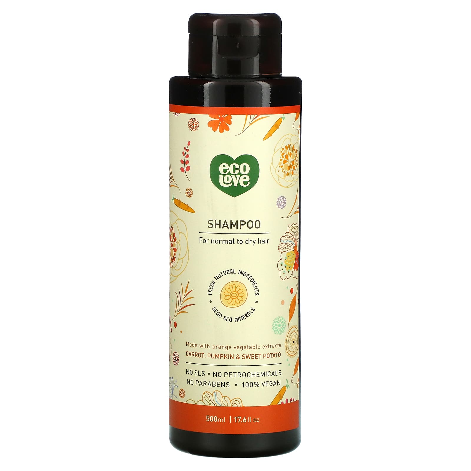 Eco Love, Shampoo, For Normal to Dry Hair, Carrot, Pumpkin & Sweet Potato,   fl oz (500 ml)