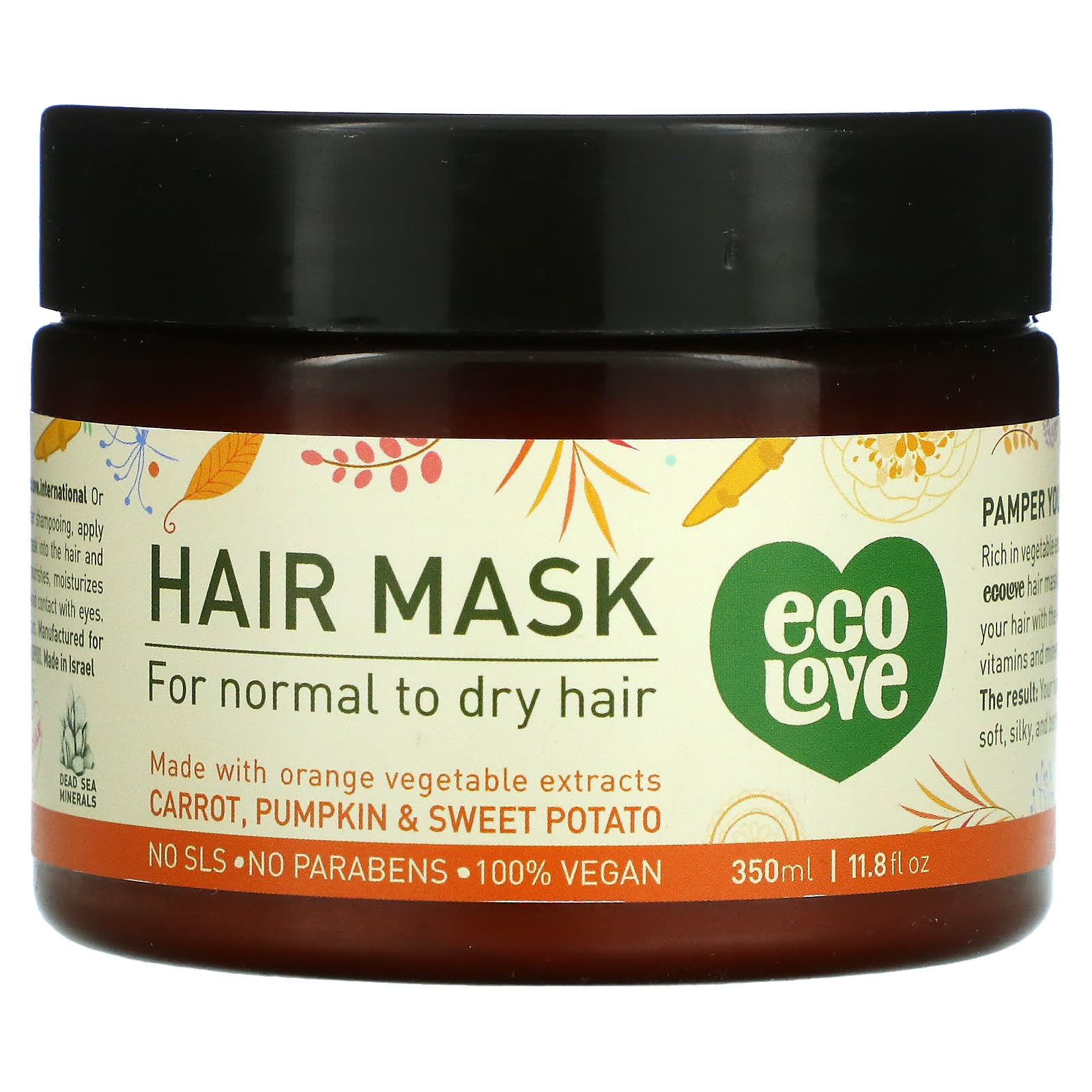 Eco Love, Hair Mask, Carrot, Pumpkin & Sweet Potato,  fl oz (350 ml)