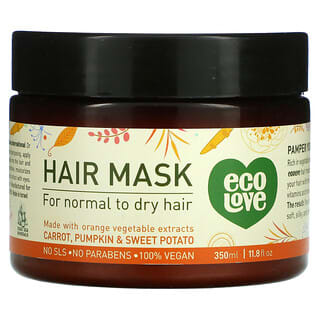 Eco Love, Hair Mask, Carrot, Pumpkin & Sweet Potato, 11.8 fl oz (350 ml)