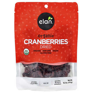Elan, Merișoare uscate organice, 6,2 oz (175 g)