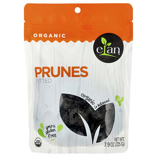 Elan, Ciruelas pasas orgánicas deshuesadas, 225 g (7,9 oz)