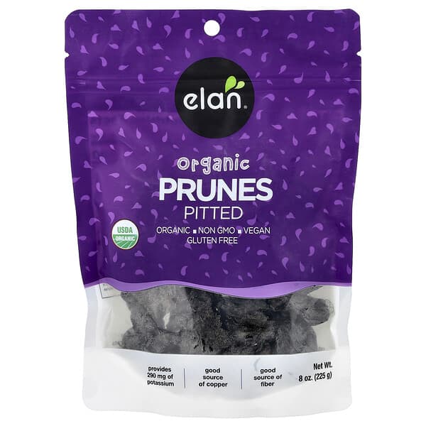 Elan, Prun Organik, Beradu, 8 oz (225 g)