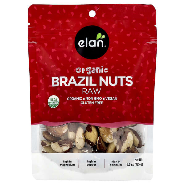 Elan, 有機巴西堅果，生，6.5 盎司（185 克）