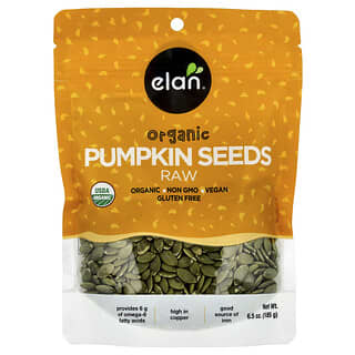 Elan, Semi di zucca biologici, crudi, 185 g
