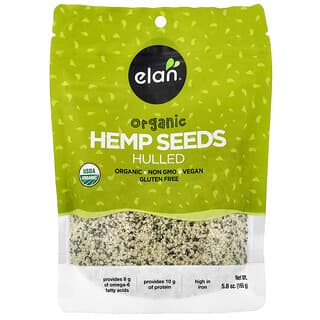 Elan, Organic Hemp Seeds, Bio-Hanfsamen, geschält, 165 g (5,8 oz.)