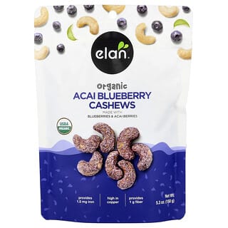 Elan, Mirtilos e Castanhas de Caju Orgânicos, 5,3 (150 g)