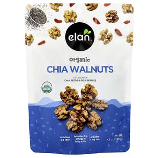 Elan, Chia Orgânica Nozes, 130 g (4,5 oz)