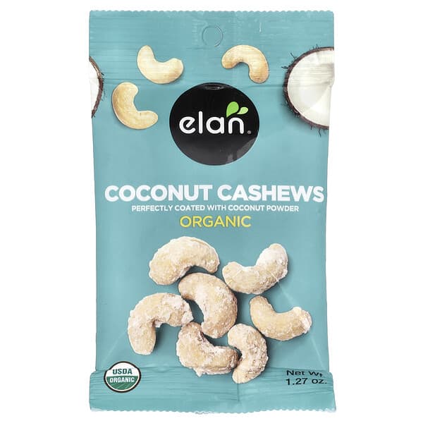 Elan, Noix de coco et noix de cajou biologiques, 40 g