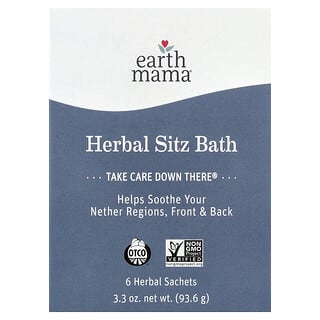 Earth Mama, Bitkisel Oturma Banyosu, 6 Bitkisel Poşet, 3,3 oz (93,6 g)