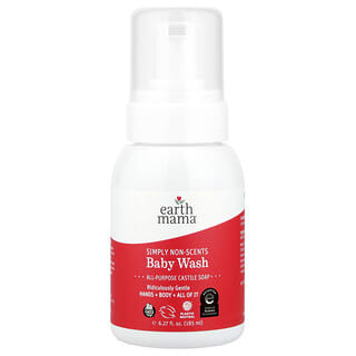 Earth Mama, Baby Wash, Simply Non-Scents, 6.27 fl oz (185 ml)