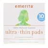 100% Natural Cotton Ultra-Thin Pads, Daytime, 10 Pads