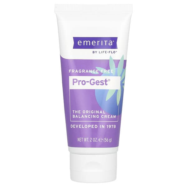 Emerita, ProGest, Balancing Cream, Fragrance Free, 2 oz (56 g)