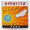 100% Natural Cotton Daytime Pads, 10 Pads