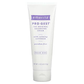 Emerita, Pro-Gest 原配方天然平衡霜，含舒缓薰衣草味，4盎司（112克）