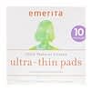 100% Natural Cotton Ultra-Thin Pads, Overnight, 10 Pads