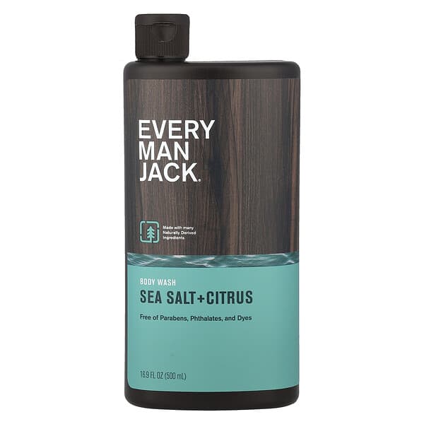 Every Man Jack, 바디 워시, 바다 소금 + 시트러스, 500ml(16.9fl oz)